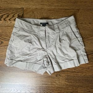 Theory Khaki Gray Classic Shorts